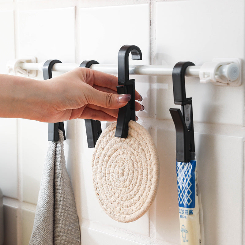 Multifunctional hook clip 360 ° rotating hook hanging storage clip