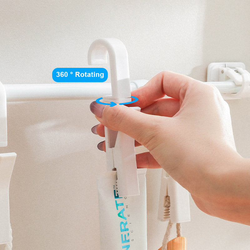 Multifunctional hook clip 360 ° rotating hook hanging storage clip